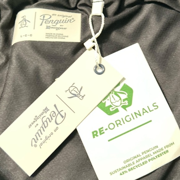 NWT Original Penguin Black with white trim penguin metal buttons Skort sz large - Picture 10 of 11